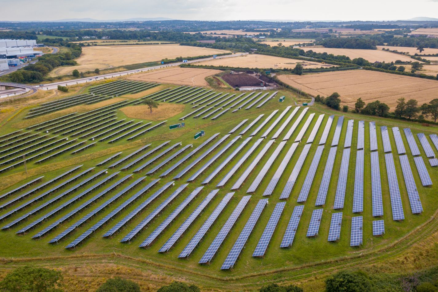 solar panels farm