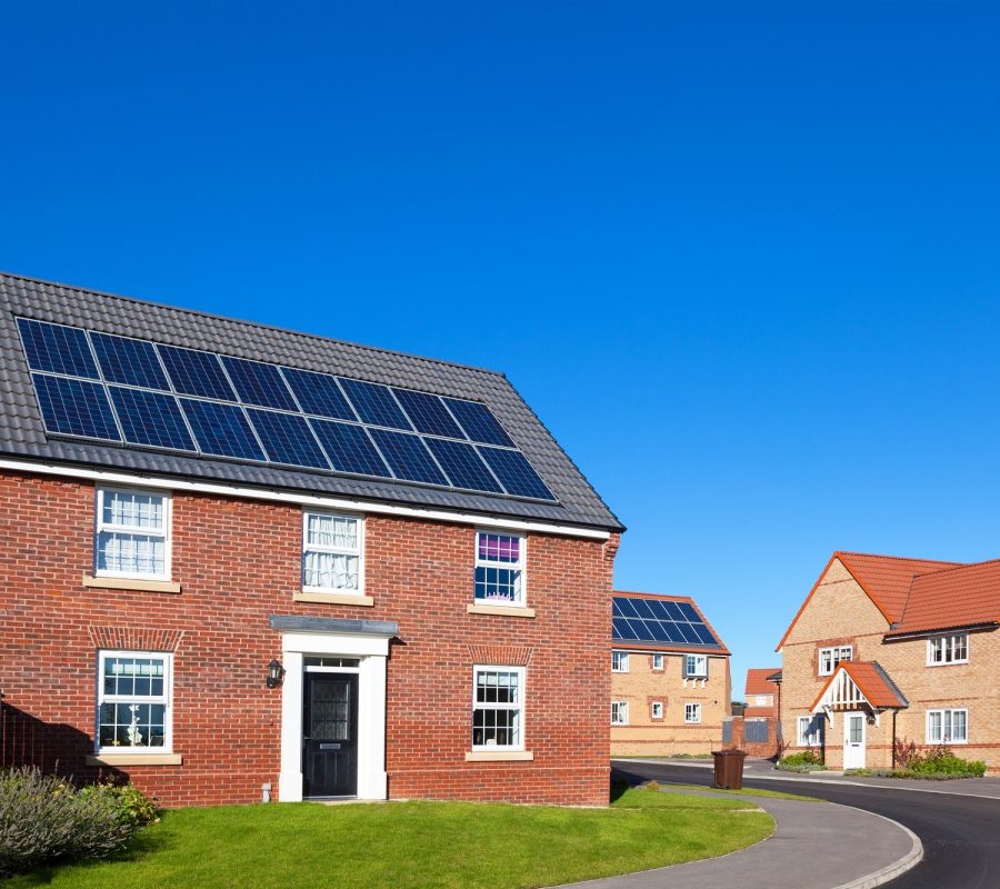 English,Houses,With,Solar,Panels